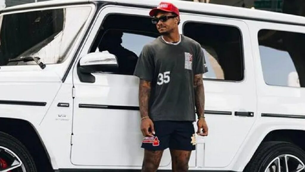Stefon Diggs with his Mercedes-Benz G-Wagon