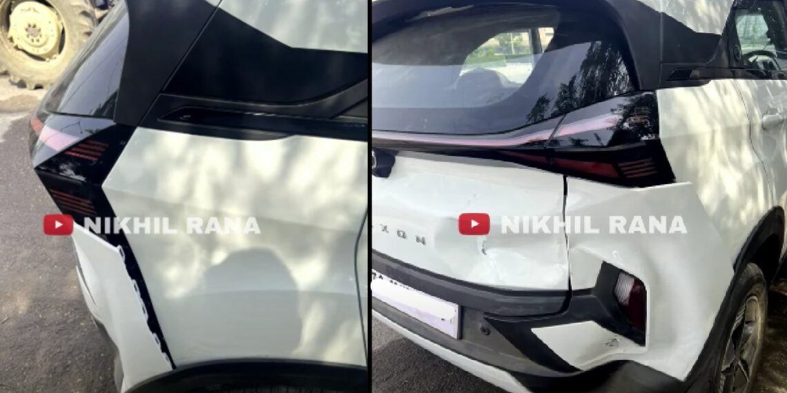 Tata Nexon Facelift First Accident