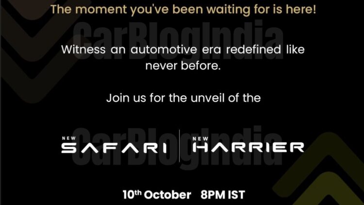 Tata Safari Harrier Release Date