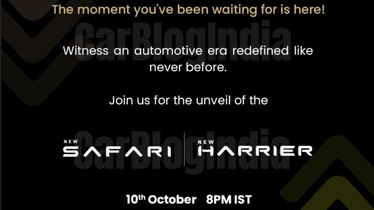 tata safari harrier release date
