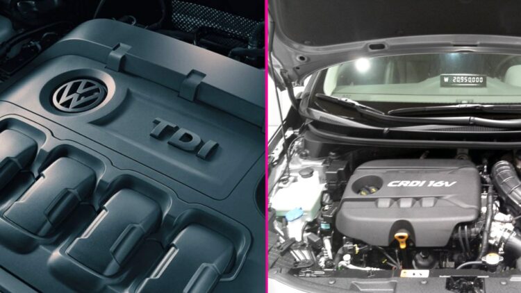 VW TDI vs Hyundai CRDi Diesel Engine