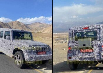 5-door mahindra thar high-altitiude testing leh front rear