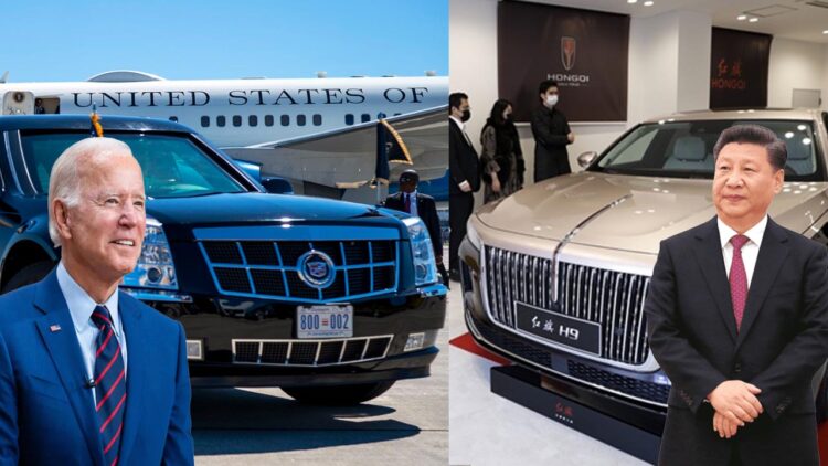 Comparing the Cars of Joe Biden and Xi Jinping - Beast vs Red Flag!