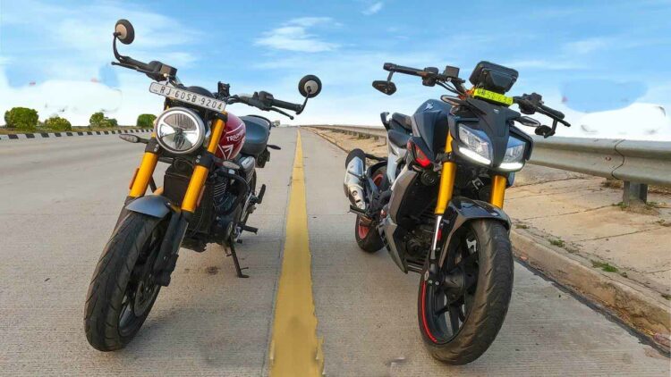 Triumph Speed 400 Vs Tvs Apache Rtr310 Drag Race