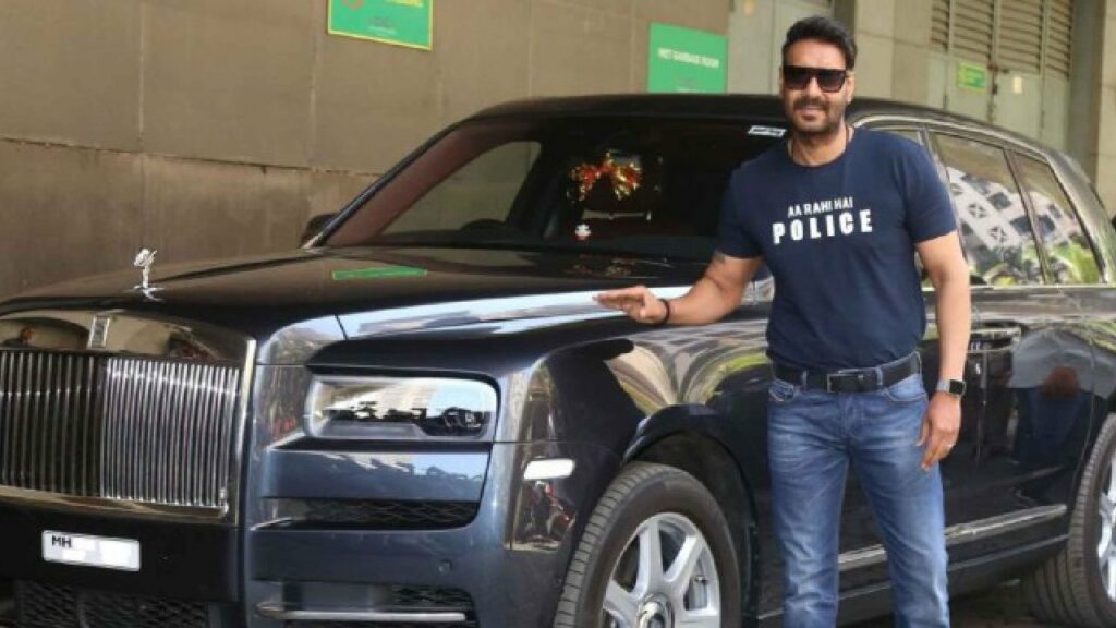 Ajay Devgn with Rolls Royce Cullinan
