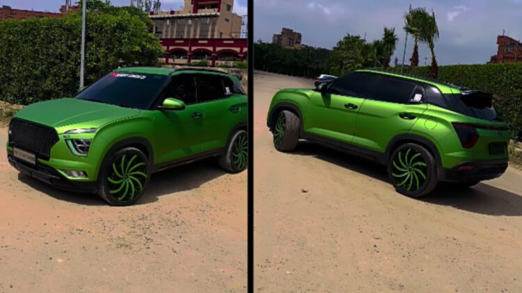 All-Green Hyundai Creta Hulk Edition