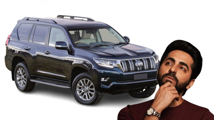 ayushmann khurana toyota land cruiser prado