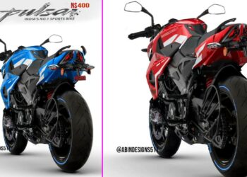 Bajaj Pulsar NS400 Rear Profile Visualized