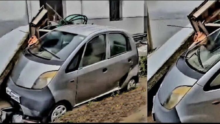 brick wall falls tata nano