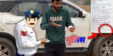 Toyota Fortuner BS4 Vlogger Challan Delhi