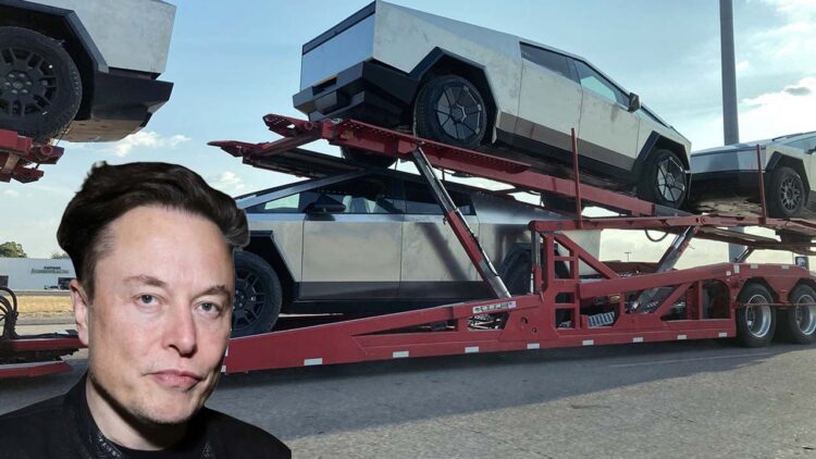 Elon Musk Tesla Cybertruck Delivery