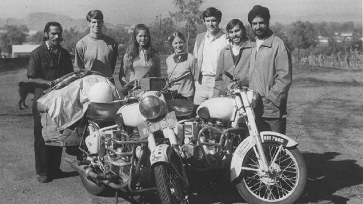 First Indians to Travel World on Re Bullet in 1972