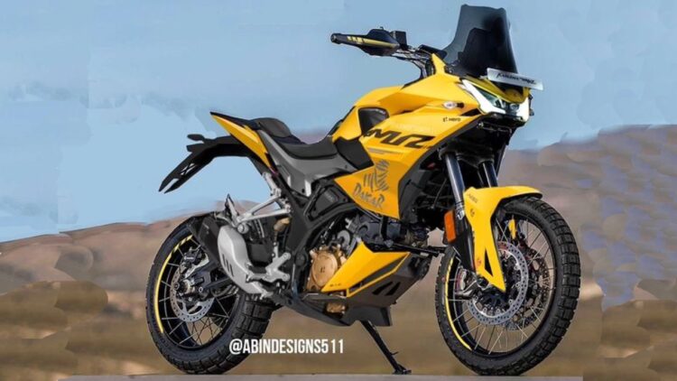 Hero Karizma Zmr Dakar Edition Rendering