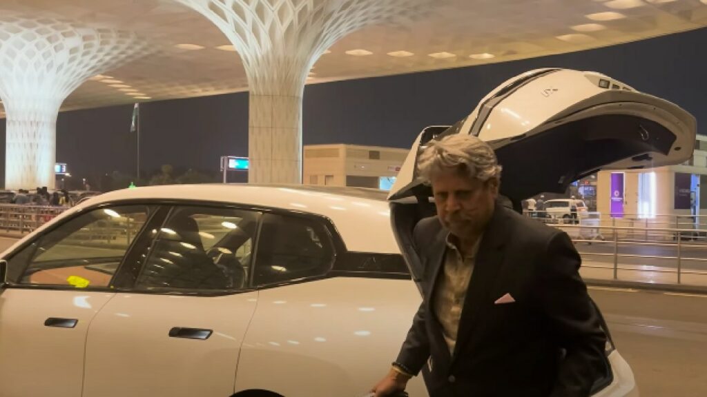 Kapil Dev with BMW iX Electric SUV