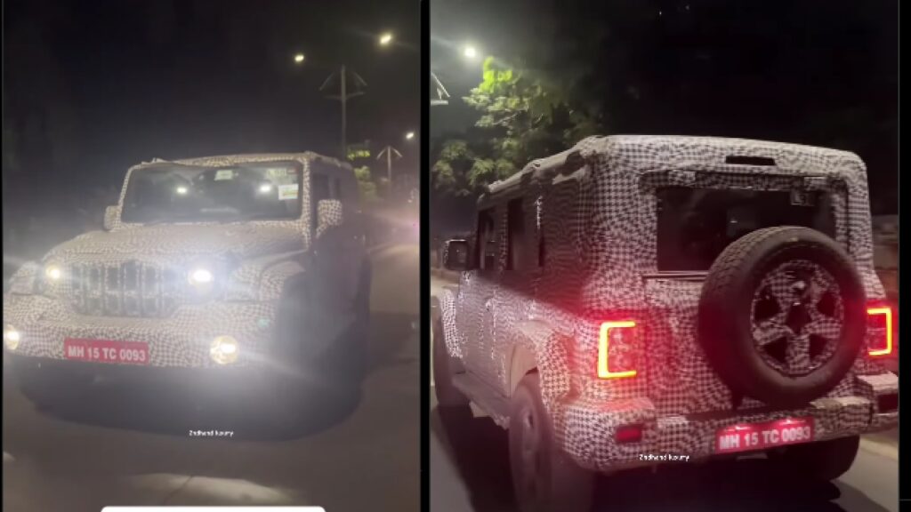 Mahindra Thar 5 door Testing with Sunroof