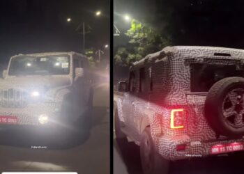 Mahindra Thar 5-Door Testing with Sunroof