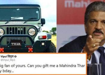 mahindra thar birthday anand mahindra