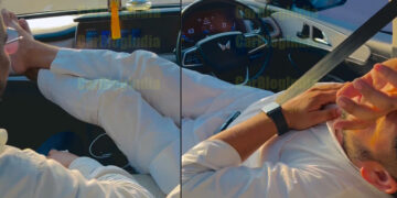 mahindra xuv700 driver sleeps adas misuse