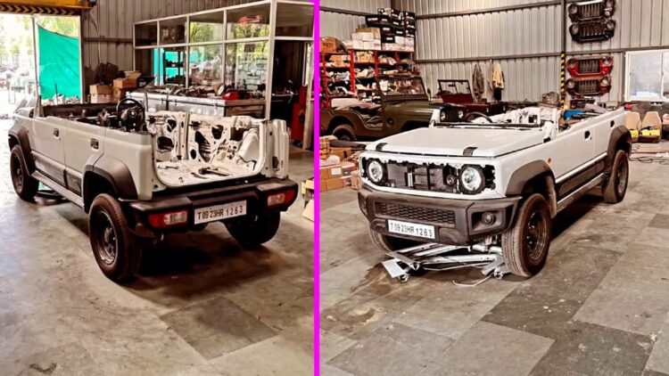 Maruti Jimny Roof Cut for Safari Vehicle