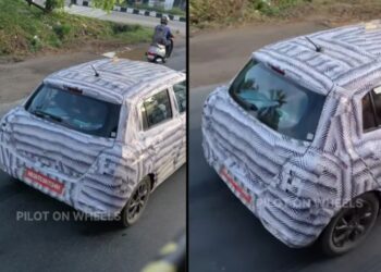 Maruti Swift Facelift Spotted Testing