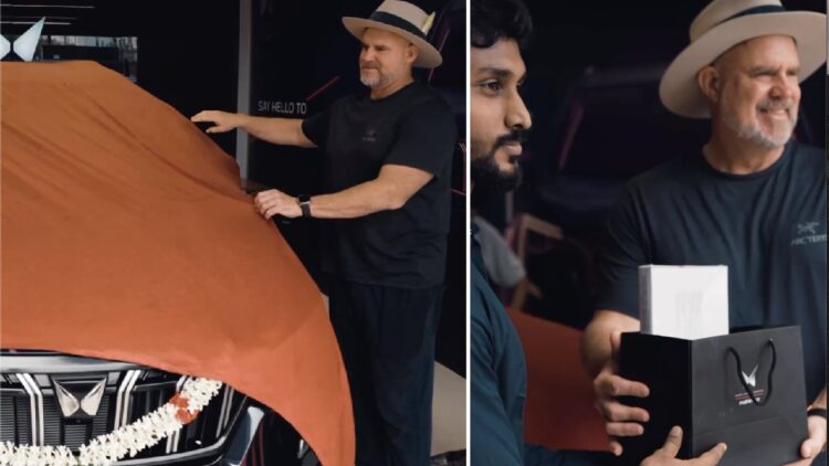 Matthew Hayden Delivery Mahindra XUV700