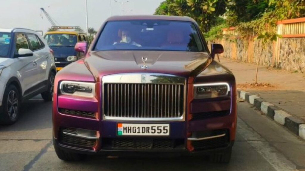 Mukesh Ambani with Rolls Royce Cullinan