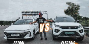 New Hyundai Verna Non-Turbo vs Tata Nexon EV Drag Race