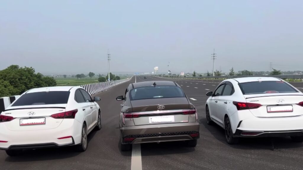 New Hyundai Verna 1.5 Turbo Petrol vs Old Verna 1.6 Diesel Drag Race ...