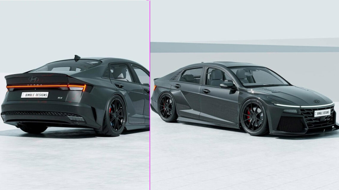 new hyundai verna widebody kit
