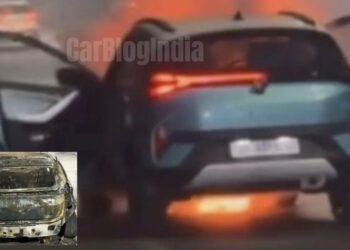 new tata nexon ev fire