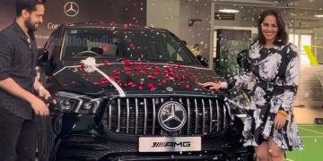 saina nehwal mercedes amg gle 53 amg