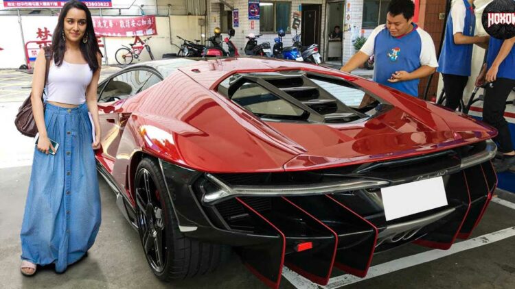 shraddha kapoor lamborghini huracan