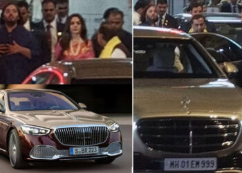 Ambani Family Travels In Two Mercedes S680 Guard Sedans [Video]