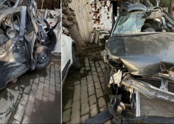 tata Tiago high speed accident