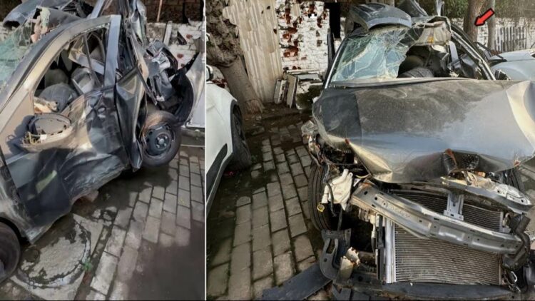 Tata Tiago High Speed Accident