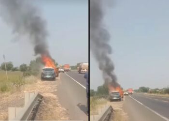 Tata Nexon EV Catches Fire