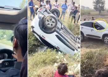 Tata Nexon Facelift Accident