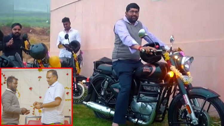 Tea Estate Owner Gifts Employees Royal Enfield Motorcycles