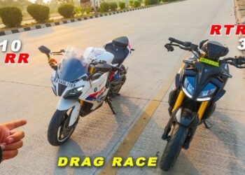 TVS Apache RTR 310 vs BMW G310 RR Drag Race