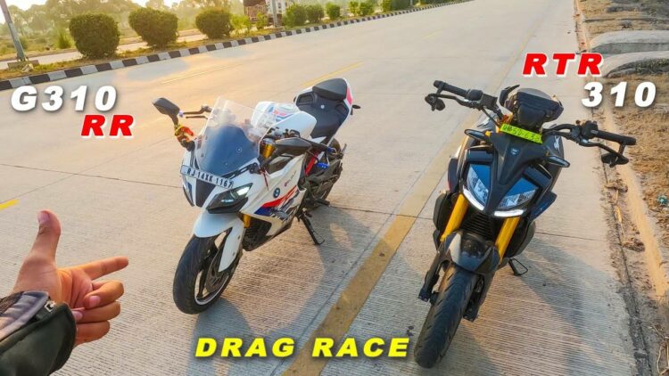 Tvs Apache Rtr 310 Vs Bmw G310 Rr Drag Race