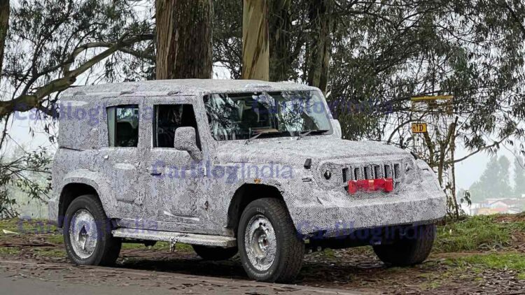 Mahindra Thar 5 door Spied