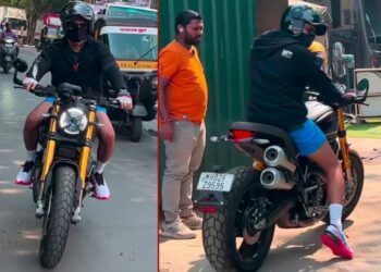 Kartik Aaryan Ducati Scrambler 1100