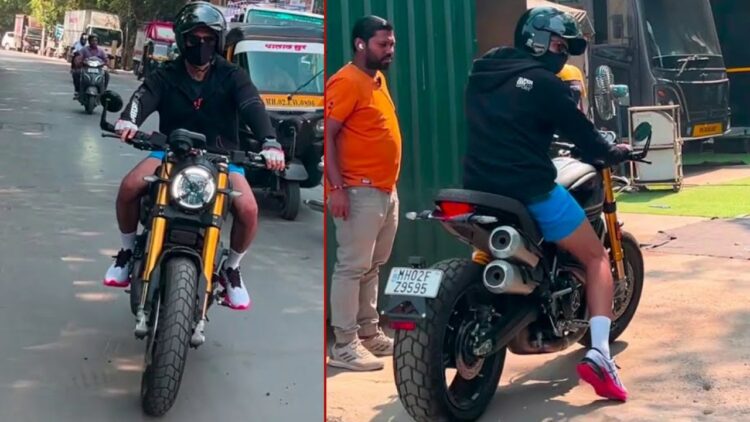 Kartik Aaryan Ducati Scrambler 1100