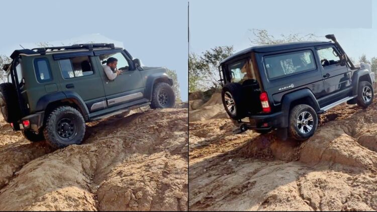 Maruti Jimny Vs Force Gurkha Off roading