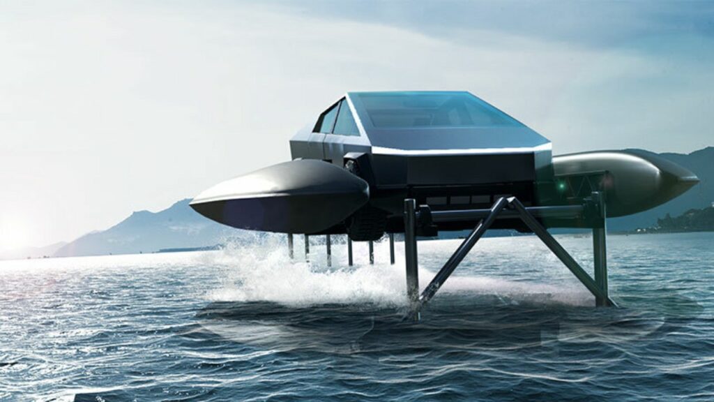 Tesla Cybertruck to Boat Conversion