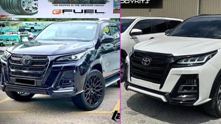 Toyota Fortuner with Land Cruiser Body Kit