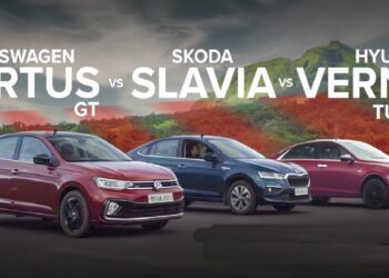 VW Virtus GT vs Skoda Slavia vs Hyundai Verna Turbo Drag Race