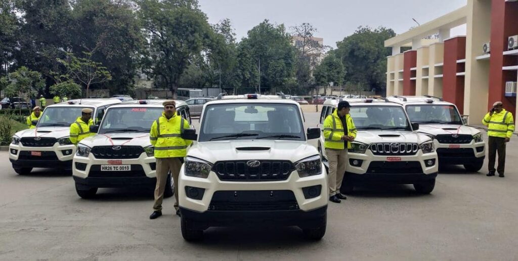 Mahindra Scorpio As a Police Car