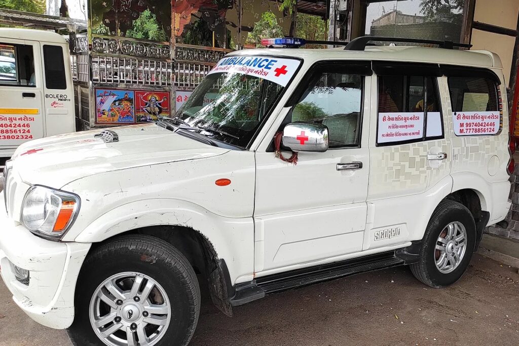 Mahindra Scorpio as an Ambulance
