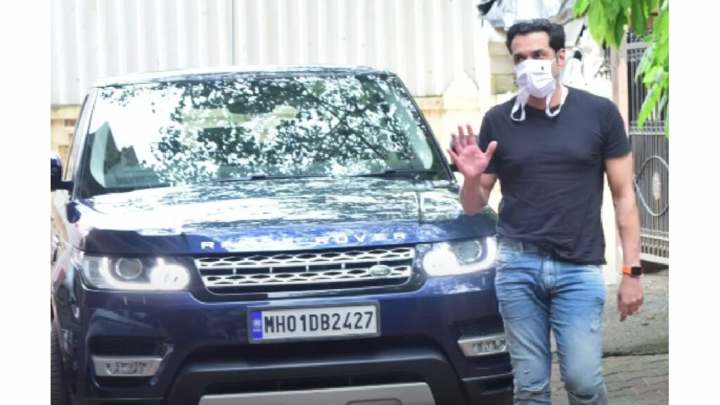 Bobby Deol with his Range Rover Sport